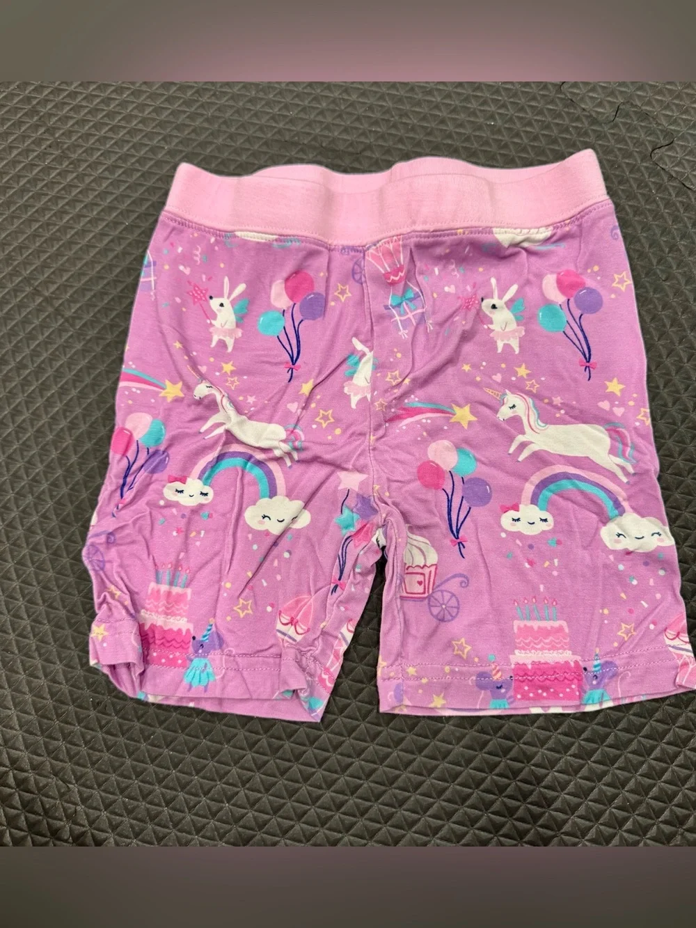 Little Sleepies Purple Unicorn & Multi Floral Short Pajama Set